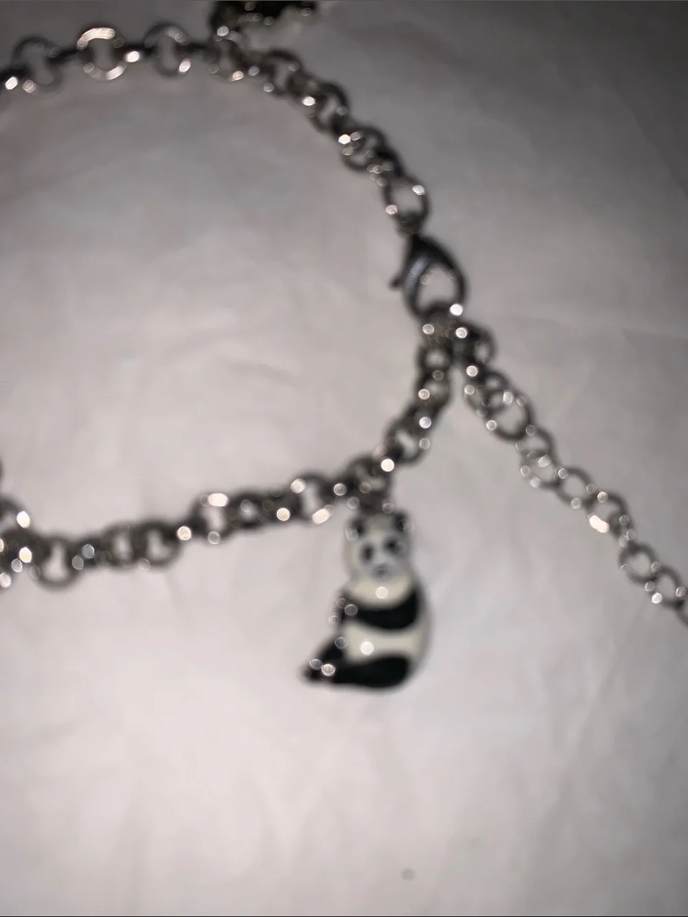 San Diego Zoo Silvertone Charm Bracelet with Multicolor Animal Charms